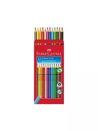 FABER-CASTELL | Colour Grip Buntstift, 12er Kartonetui | 
